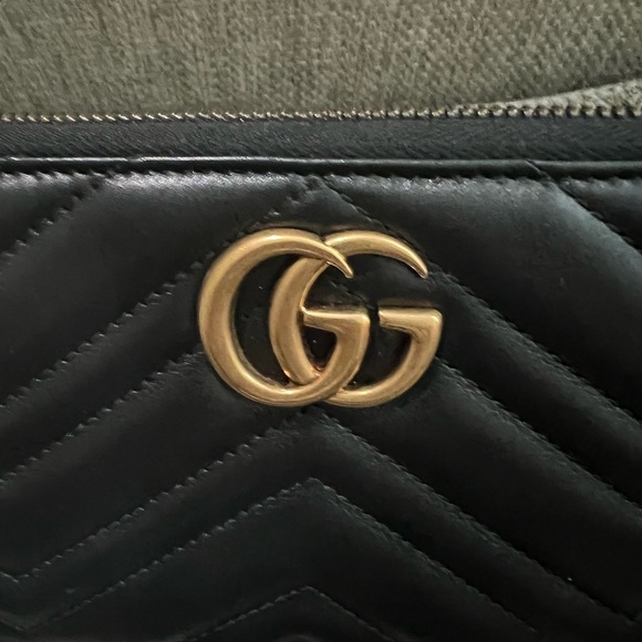 Gucci travel wallet extra large size black marmont - Picture 6 of 9